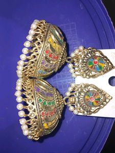 Colorful Jhumka Earrings