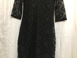 Noisy May Black Lace Midi Dress