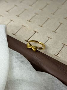 Anti tarnish bow Ring
