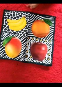 Soft Cotton Flash Cards - Fruits , Animals