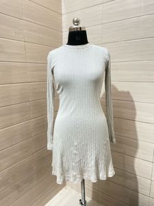 Zara Ribbed Knit Mini Dress
