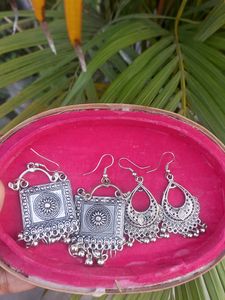 Oxidised Earring