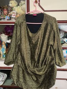 Sparkly Black Top For Party Wear