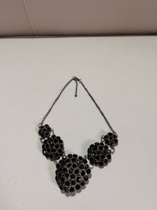 Statement Black Beaded Necklace