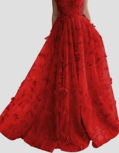 Stunning Red Tulle Formal Gown