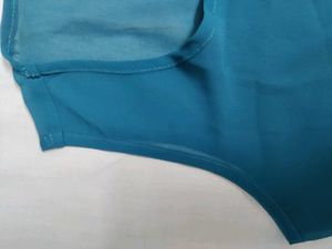 Teal Sheer Top