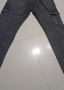 Dark Gray Cargo Jeans