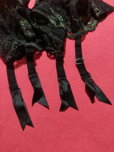Elegant Black Lace Garter Belt | size (44/46)
