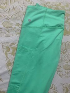 Cyan Colour Active Wear Lower With Inbuilt Pocket