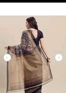 Beautiful Grey Floral Saree ❤😍