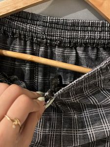 Grey Checked Pants