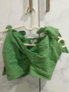 Green Cord Set Tie up Top