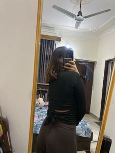 Black Draped Top