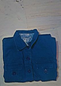 Dark Blue Denim One Piece / Size - Xl