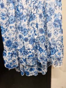 Yours limited collection Blue Floral Midi Dress