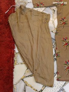 Cotton Salwar Suit With Crepe Dupatta