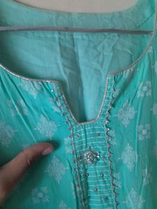 Beautiful Cyan Pearl Kurta ♡