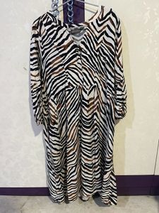 Flowy Tiger Print Dress