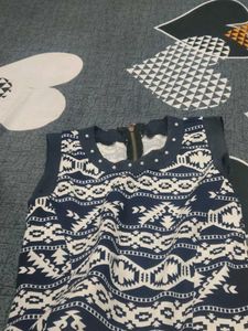 Patterned Sleeveless Dress