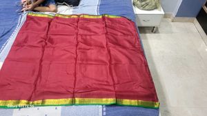 Maroon Silk Saree with Blouse