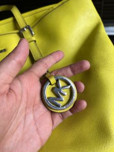Authentic Michael Kors Lime Yellow Tote Bag