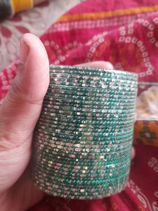 Green Colour Metal Chudi N Steel Chud