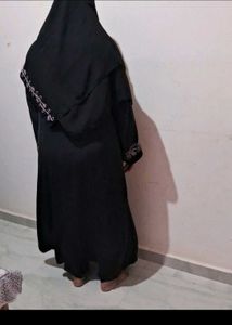 Elegant Embroidered Abaya Set