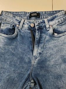 Koovs 26 Size Denim Jogger For Girls
