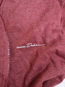 Cool Maroon Zip-Up Hoodie