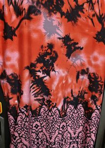Orange Print Top