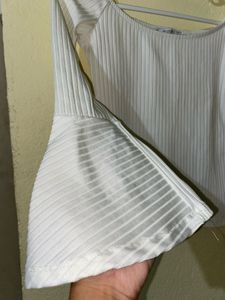 Chic White Bell Sleeve Top