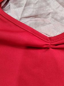 Red Ribbon Bow Tank Top