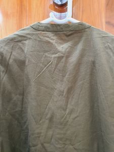 STOP olive Green Straight Kurta (WOMEN&#39;S)