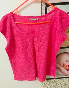 Mesh Top Coral Color Brand New