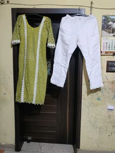 Green Kurta Set pakistani look