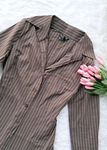 Zara Y2k Fitted Shirt