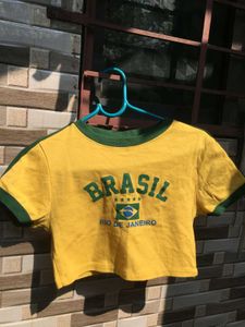 Vintage Brazil Cropped Tee