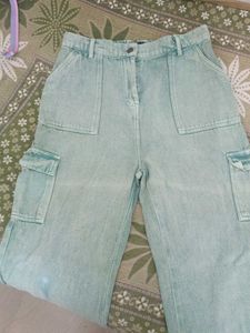 Mint Green Cargo Pants