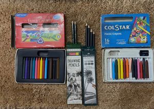 Combo Of 6- Crayons, Pencils & clay