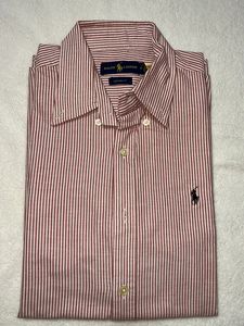 Men Ralph Lauren Pink Stripped Shirt