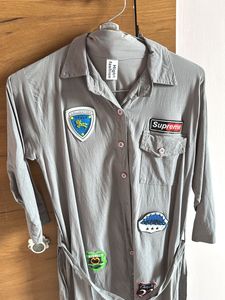 Patchwork Shirt Dress