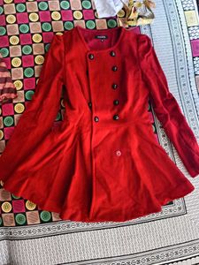 Red Girlish Coat