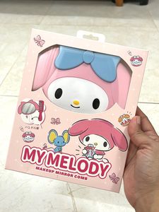 My Melody Handheld Mirror + Comb Set