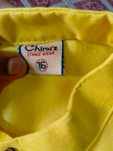 Yellow Kurta Set For 15-18 Year Boys