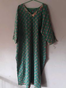 Floral Green Kurta Set