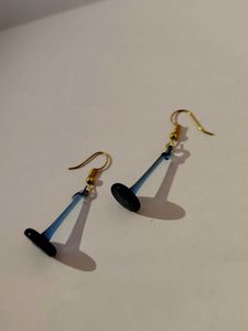 Blue & Black Drop Earrings