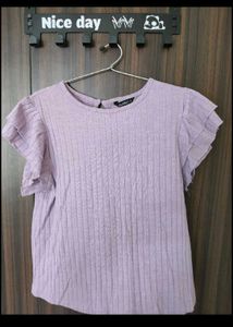 Combo Of Red And Lavendar Top