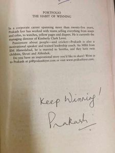 The habit Of Winning By Prakash Iyer