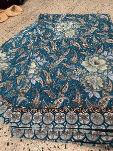 saree with unstitched blouse