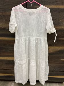White Printed Dress
